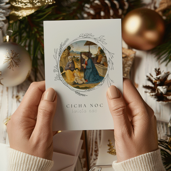 Karta bożonarodzeniowa Cicha noc