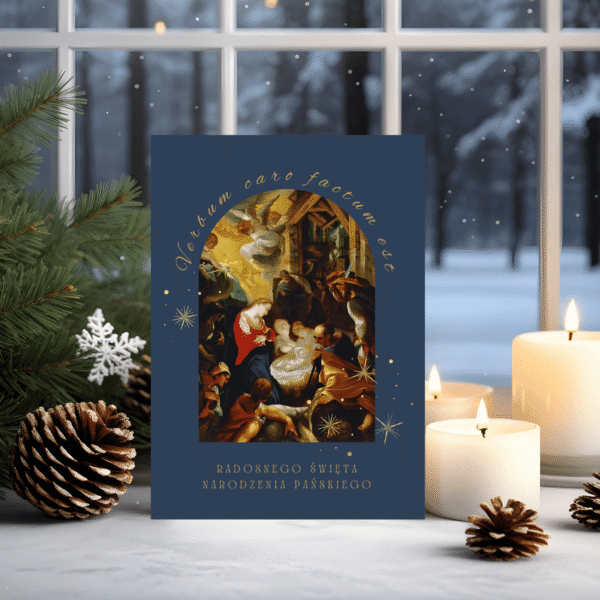 Kartka bożonarodzeniowa Verbum caro factum est