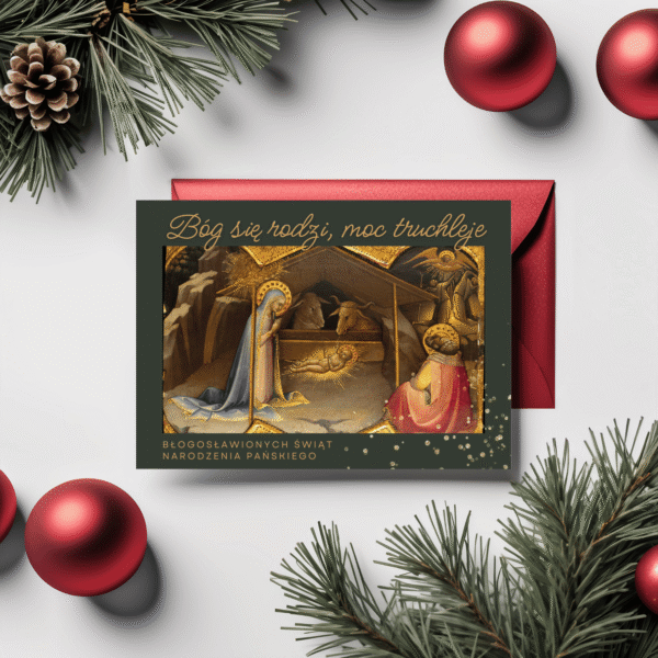 Kartka bożonarodzeniowa Bóg się rodzi